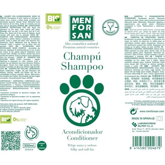 Menforsan anti-knot detangling shampoo for dogs 300 ml Menforsan anti-knot detangling shampoo for dogs 300 ml