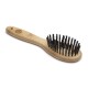 Mikki 6280010 Small Bamboo Brush with Bristles, for Smooth Short and Medium Length Coat, for Dogs and Cats, Made from Sustainable Bamboo. For the Care of Shaggy Fur, Small, S, 51 g