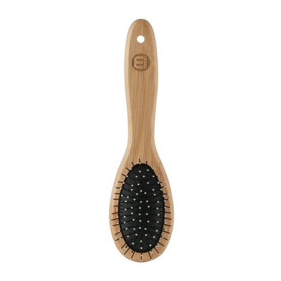 Mikki 6280012 Bamboo Brush with Ball Heads for Medium Length and Thick Coat, for Dogs and Cats, Made from Sustainable Bamboo. For the Care of Shaggy Fur, Small, S, 58 g, Brown Mikki 6280012 Bamboo Brush with Ball Heads for Medium Length and Thick Coat, for Dogs and Cats, Made from Sustainable Bamboo. For the Care of Shaggy Fur, Small, S, 58 g, Brown