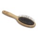 Mikki 6280012 Bamboo Brush with Ball Heads for Medium Length and Thick Coat, for Dogs and Cats, Made from Sustainable Bamboo. For the Care of Shaggy Fur, Small, S, 58 g, Brown Mikki 6280012 Bamboo Brush with Ball Heads for Medium Length and Thick Coat, for Dogs and Cats, Made from Sustainable Bamboo. For the Care of Shaggy Fur, Small, S, 58 g, Brown