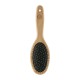 Mikki 6280012 Bamboo Brush with Ball Heads for Medium Length and Thick Coat, for Dogs and Cats, Made from Sustainable Bamboo. For the Care of Shaggy Fur, Small, S, 58 g, Brown Mikki 6280012 Bamboo Brush with Ball Heads for Medium Length and Thick Coat, for Dogs and Cats, Made from Sustainable Bamboo. For the Care of Shaggy Fur, Small, S, 58 g, Brown