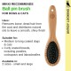 Mikki 6280012 Bamboo Brush with Ball Heads for Medium Length and Thick Coat, for Dogs and Cats, Made from Sustainable Bamboo. For the Care of Shaggy Fur, Small, S, 58 g, Brown Mikki 6280012 Bamboo Brush with Ball Heads for Medium Length and Thick Coat, for Dogs and Cats, Made from Sustainable Bamboo. For the Care of Shaggy Fur, Small, S, 58 g, Brown