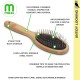 Mikki 6280012 Bamboo Brush with Ball Heads for Medium Length and Thick Coat, for Dogs and Cats, Made from Sustainable Bamboo. For the Care of Shaggy Fur, Small, S, 58 g, Brown Mikki 6280012 Bamboo Brush with Ball Heads for Medium Length and Thick Coat, for Dogs and Cats, Made from Sustainable Bamboo. For the Care of Shaggy Fur, Small, S, 58 g, Brown
