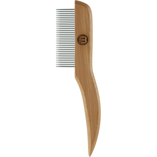 Mikki 6280022 Medium Bamboo Fur Detangler, for Medium and Long Coat, for Dogs and Cats, Made from Sustainable Bamboo, 48 g, Brown Mikki 6280022 Medium Bamboo Fur Detangler, for Medium and Long Coat, for Dogs and Cats, Made from Sustainable Bamboo, 48 g, Brown