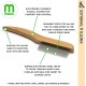Mikki 6280022 Medium Bamboo Fur Detangler, for Medium and Long Coat, for Dogs and Cats, Made from Sustainable Bamboo, 48 g, Brown Mikki 6280022 Medium Bamboo Fur Detangler, for Medium and Long Coat, for Dogs and Cats, Made from Sustainable Bamboo, 48 g, Brown