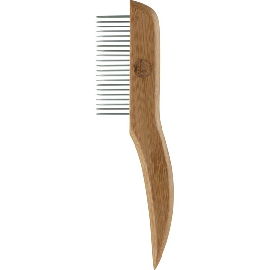 Mikki 6280022 Medium Bamboo Fur Detangler, for Medium and Long Coat, for Dogs and Cats, Made from Sustainable Bamboo, 48 g, Brown Mikki 6280022 Medium Bamboo Fur Detangler, for Medium and Long Coat, for Dogs and Cats, Made from Sustainable Bamboo, 48 g, Brown