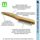 Mikki 6280022 Medium Bamboo Fur Detangler, for Medium and Long Coat, for Dogs and Cats, Made from Sustainable Bamboo, 48 g, Brown Mikki 6280022 Medium Bamboo Fur Detangler, for Medium and Long Coat, for Dogs and Cats, Made from Sustainable Bamboo, 48 g, Brown