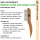 Mikki 6280022 Medium Bamboo Fur Detangler, for Medium and Long Coat, for Dogs and Cats, Made from Sustainable Bamboo, 48 g, Brown Mikki 6280022 Medium Bamboo Fur Detangler, for Medium and Long Coat, for Dogs and Cats, Made from Sustainable Bamboo, 48 g, Brown