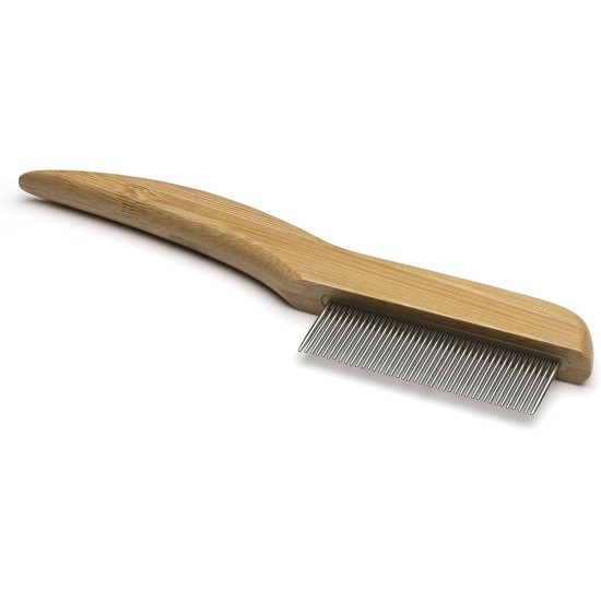 Mikki 6280022 Medium Bamboo Fur Detangler, for Medium and Long Coat, for Dogs and Cats, Made from Sustainable Bamboo, 48 g, Brown Mikki 6280022 Medium Bamboo Fur Detangler, for Medium and Long Coat, for Dogs and Cats, Made from Sustainable Bamboo, 48 g, Brown