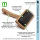Mikki 6280031 Soft Bamboo Slicker Brush with Ball Heads for Medium/Long/Curly Coat, for Dogs and Cats, Made from Sustainable Bamboo, Small, S, 56 g Mikki 6280031 Soft Bamboo Slicker Brush with Ball Heads for Medium/Long/Curly Coat, for Dogs and Cats, Made from Sustainable Bamboo, Small, S, 56 g