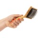 Mikki 6280031 Soft Bamboo Slicker Brush with Ball Heads for Medium/Long/Curly Coat, for Dogs and Cats, Made from Sustainable Bamboo, Small, S, 56 g Mikki 6280031 Soft Bamboo Slicker Brush with Ball Heads for Medium/Long/Curly Coat, for Dogs and Cats, Made from Sustainable Bamboo, Small, S, 56 g