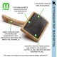 Mikki 6280031 Soft Bamboo Slicker Brush with Ball Heads for Medium/Long/Curly Coat, for Dogs and Cats, Made from Sustainable Bamboo, Small, S, 56 g Mikki 6280031 Soft Bamboo Slicker Brush with Ball Heads for Medium/Long/Curly Coat, for Dogs and Cats, Made from Sustainable Bamboo, Small, S, 56 g