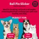 Mikki Ball Pin Slicker for Sensitive Skin, Dog and Cat Brush - Small Mikki Ball Pin Slicker for Sensitive Skin, Dog and Cat Brush - Small