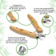 Mikki, Bamboo Dog & Cat Claw Clippers with Safety Stop to Reduce Risk of Overcutting, Micro Serrated Blades for a Clean Cut, Small Mikki, Bamboo Dog & Cat Claw Clippers with Safety Stop to Reduce Risk of Overcutting, Micro Serrated Blades for a Clean Cut, Small