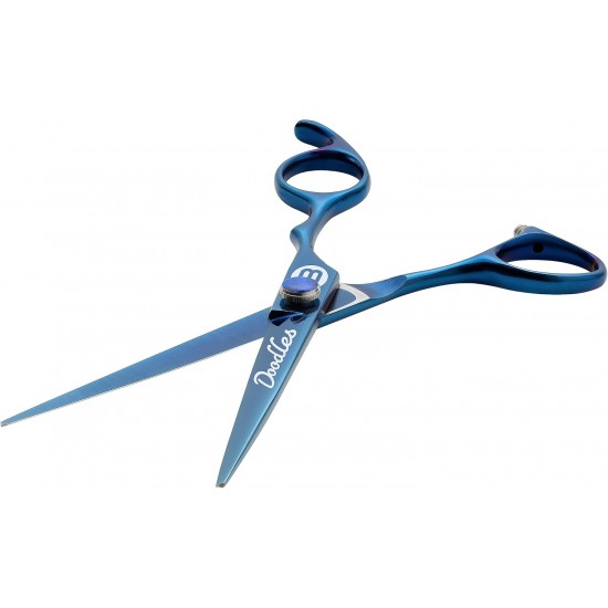 Mikki Doodle Dog Puppy Face and Paw Scissors Sharp and Durable Semi-Convex Blade Adjustable Tension Screw for Face and Precision Sensitive Areas 14cm Mikki Doodle Dog Puppy Face and Paw Scissors Sharp and Durable Semi-Convex Blade Adjustable Tension Screw for Face and Precision Sensitive Areas 14cm