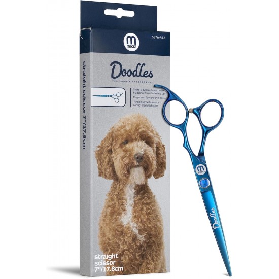 Mikki Doodle Dog Puppy Face and Paw Scissors Sharp and Durable Semi-Convex Blade Adjustable Tension Screw for Face and Precision Sensitive Areas 14cm Mikki Doodle Dog Puppy Face and Paw Scissors Sharp and Durable Semi-Convex Blade Adjustable Tension Screw for Face and Precision Sensitive Areas 14cm