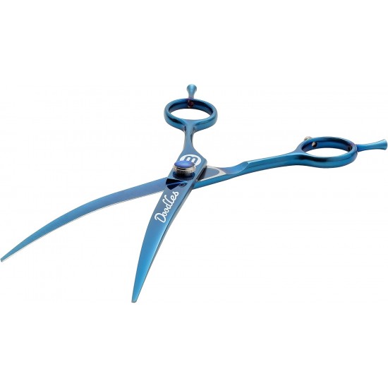 Mikki Doodle Dog Puppy Face and Paw Scissors Sharp and Durable Semi-Convex Blade Adjustable Tension Screw for Face and Precision Sensitive Areas 14cm Mikki Doodle Dog Puppy Face and Paw Scissors Sharp and Durable Semi-Convex Blade Adjustable Tension Screw for Face and Precision Sensitive Areas 14cm