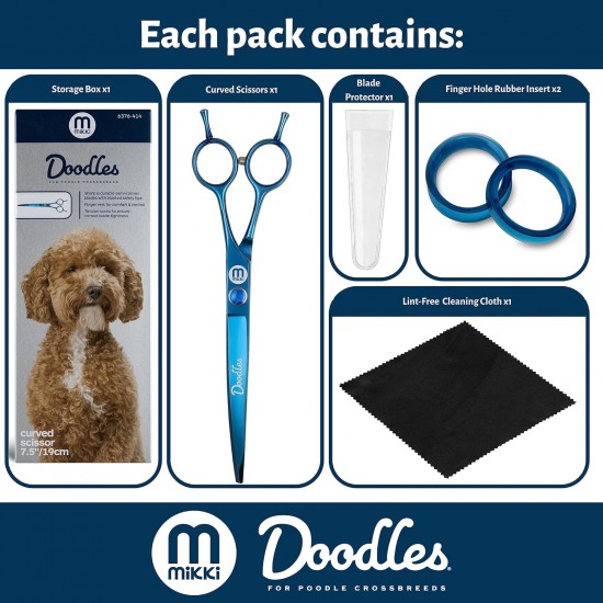 Mikki Doodle Dog Puppy Face and Paw Scissors Sharp and Durable Semi-Convex Blade Adjustable Tension Screw for Face and Precision Sensitive Areas 14cm Mikki Doodle Dog Puppy Face and Paw Scissors Sharp and Durable Semi-Convex Blade Adjustable Tension Screw for Face and Precision Sensitive Areas 14cm
