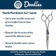 Mikki Doodle Dog Puppy Face and Paw Scissors Sharp and Durable Semi-Convex Blade Adjustable Tension Screw for Face and Precision Sensitive Areas 14cm Mikki Doodle Dog Puppy Face and Paw Scissors Sharp and Durable Semi-Convex Blade Adjustable Tension Screw for Face and Precision Sensitive Areas 14cm