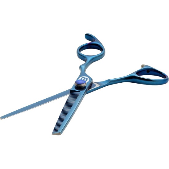 Mikki Doodle, Dog, Puppy, Thinning and Blending Scissors, Sharp and Durable Semi-Convex Blade, Blunt Safety Tips, Adjustable Tension Screw for Control and Precision 16.5 cm Mikki Doodle, Dog, Puppy, Thinning and Blending Scissors, Sharp and Durable Semi-Convex Blade, Blunt Safety Tips, Adjustable Tension Screw for Control and Precision 16.5 cm