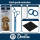 Mikki Doodle, Dog, Puppy, Thinning and Blending Scissors, Sharp and Durable Semi-Convex Blade, Blunt Safety Tips, Adjustable Tension Screw for Control and Precision 16.5 cm Mikki Doodle, Dog, Puppy, Thinning and Blending Scissors, Sharp and Durable Semi-Convex Blade, Blunt Safety Tips, Adjustable Tension Screw for Control and Precision 16.5 cm