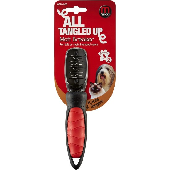Mikki Matt Breaker for Removing Knots and Tangles from Dog and Cat Coats Mikki Matt Breaker for Removing Knots and Tangles from Dog and Cat Coats