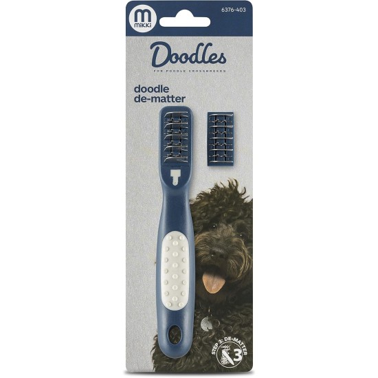 Mikki Slicker Brush for Smoothing Dog & Puppy Fur and Coat Changing Brush for Poodle Crosses such as Cockapoos, Labradoodles, Cavapoos, Maltipoos and Golden Doodles Mikki Slicker Brush for Smoothing Dog & Puppy Fur and Coat Changing Brush for Poodle Crosses such as Cockapoos, Labradoodles, Cavapoos, Maltipoos and Golden Doodles