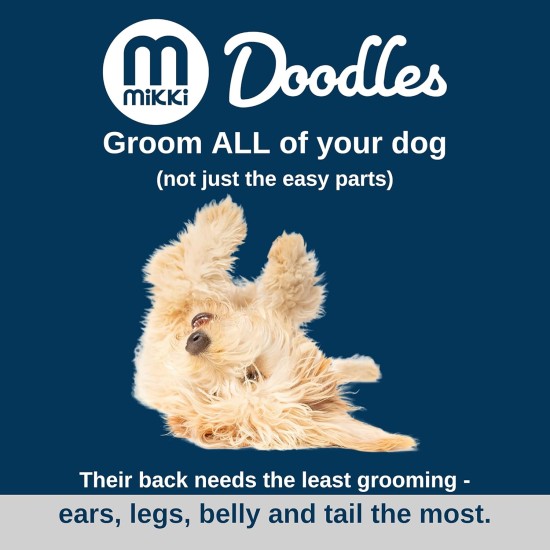 Mikki Stainless Steel Dog Puppy Grooming Brush Detangler Coat Changing Comb for Poodle Crosses Cockapoos, Labradoodles, Cavapoos, Maltipoos and Golden Doodles Mikki Stainless Steel Dog Puppy Grooming Brush Detangler Coat Changing Comb for Poodle Crosses Cockapoos, Labradoodles, Cavapoos, Maltipoos and Golden Doodles