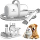 Molly&Cody SAMSON 7-in-1 Fur Clipper Set with Pet Hair Extraction for Dogs & Cats (6 Attachments, Effective & Volume Reduced Suction Power for 99% Absorption of Pet Hair, Contactless Emptying)