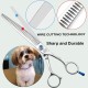 Moontay Dog Scissors Professional Grooming Scissors for Dogs Curved Fur Scissors for Cutting 7 Inch 440c Japanese Stainless Steel Scissors Dog Grooming Scissors Silver