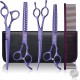 Moontay Professional Dog Scissors Set, 440C Stainless Steel Fur Scissors for Dogs, Straight Scissors, Curved Scissors, Thinning Scissors, Herringbone Scissors, Comb, Adjustment Tool, Cleaning Cloth Moontay Professional Dog Scissors Set, 440C Stainless Steel Fur Scissors for Dogs, Straight Scissors, Curved Scissors, Thinning Scissors, Herringbone Scissors, Comb, Adjustment Tool, Cleaning Cloth