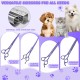 Moontay Professional Dog Scissors Set, 440C Stainless Steel Fur Scissors for Dogs, Straight Scissors, Curved Scissors, Thinning Scissors, Herringbone Scissors, Comb, Adjustment Tool, Cleaning Cloth Moontay Professional Dog Scissors Set, 440C Stainless Steel Fur Scissors for Dogs, Straight Scissors, Curved Scissors, Thinning Scissors, Herringbone Scissors, Comb, Adjustment Tool, Cleaning Cloth