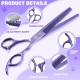 Moontay Professional Dog Scissors Set, 440C Stainless Steel Fur Scissors for Dogs, Straight Scissors, Curved Scissors, Thinning Scissors, Herringbone Scissors, Comb, Adjustment Tool, Cleaning Cloth Moontay Professional Dog Scissors Set, 440C Stainless Steel Fur Scissors for Dogs, Straight Scissors, Curved Scissors, Thinning Scissors, Herringbone Scissors, Comb, Adjustment Tool, Cleaning Cloth