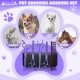 Moontay Professional Dog Scissors Set, 440C Stainless Steel Fur Scissors for Dogs, Straight Scissors, Curved Scissors, Thinning Scissors, Herringbone Scissors, Comb, Adjustment Tool, Cleaning Cloth Moontay Professional Dog Scissors Set, 440C Stainless Steel Fur Scissors for Dogs, Straight Scissors, Curved Scissors, Thinning Scissors, Herringbone Scissors, Comb, Adjustment Tool, Cleaning Cloth