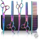 Moontay Professional Dog Scissors Set, 440C Stainless Steel Fur Scissors for Dogs, Straight Scissors, Curved Scissors, Thinning Scissors, Herringbone Scissors, Comb, Adjustment Tool, Cleaning Cloth Moontay Professional Dog Scissors Set, 440C Stainless Steel Fur Scissors for Dogs, Straight Scissors, Curved Scissors, Thinning Scissors, Herringbone Scissors, Comb, Adjustment Tool, Cleaning Cloth