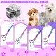 Moontay Professional Dog Scissors Set, 440C Stainless Steel Fur Scissors for Dogs, Straight Scissors, Curved Scissors, Thinning Scissors, Herringbone Scissors, Comb, Adjustment Tool, Cleaning Cloth Moontay Professional Dog Scissors Set, 440C Stainless Steel Fur Scissors for Dogs, Straight Scissors, Curved Scissors, Thinning Scissors, Herringbone Scissors, Comb, Adjustment Tool, Cleaning Cloth