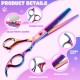 Moontay Professional Dog Scissors Set, 440C Stainless Steel Fur Scissors for Dogs, Straight Scissors, Curved Scissors, Thinning Scissors, Herringbone Scissors, Comb, Adjustment Tool, Cleaning Cloth Moontay Professional Dog Scissors Set, 440C Stainless Steel Fur Scissors for Dogs, Straight Scissors, Curved Scissors, Thinning Scissors, Herringbone Scissors, Comb, Adjustment Tool, Cleaning Cloth