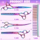 Moontay Professional Dog Scissors Set, 440C Stainless Steel Fur Scissors for Dogs, Straight Scissors, Curved Scissors, Thinning Scissors, Herringbone Scissors, Comb, Adjustment Tool, Cleaning Cloth Moontay Professional Dog Scissors Set, 440C Stainless Steel Fur Scissors for Dogs, Straight Scissors, Curved Scissors, Thinning Scissors, Herringbone Scissors, Comb, Adjustment Tool, Cleaning Cloth