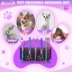 Moontay Professional Dog Scissors Set, 440C Stainless Steel Fur Scissors for Dogs, Straight Scissors, Curved Scissors, Thinning Scissors, Herringbone Scissors, Comb, Adjustment Tool, Cleaning Cloth Moontay Professional Dog Scissors Set, 440C Stainless Steel Fur Scissors for Dogs, Straight Scissors, Curved Scissors, Thinning Scissors, Herringbone Scissors, Comb, Adjustment Tool, Cleaning Cloth