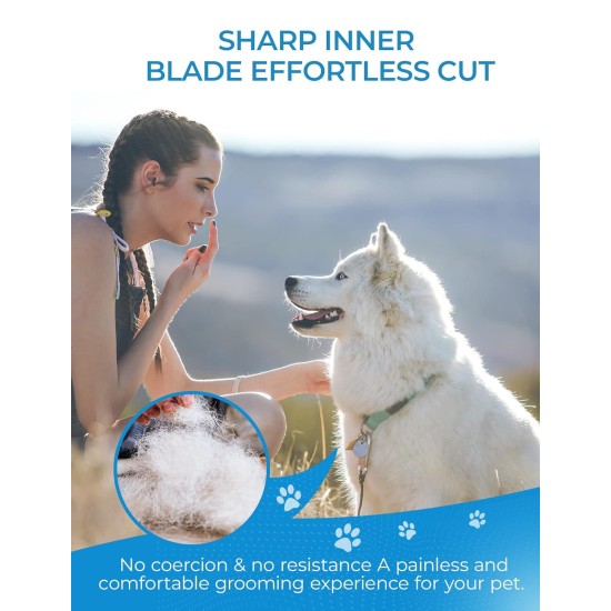 Morpilot Undercoat Brush for Dogs and Cats up to Long Hair, Pet Hair Brush Against Tangles, Perfect Grooming with the Cat Brush, Dog Brush, Undercoat, Easy Groom Fur Brush Morpilot Undercoat Brush for Dogs and Cats up to Long Hair, Pet Hair Brush Against Tangles, Perfect Grooming with the Cat Brush, Dog Brush, Undercoat, Easy Groom Fur Brush