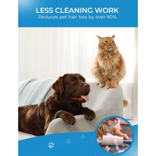 Morpilot Undercoat Brush for Dogs and Cats up to Long Hair, Pet Hair Brush Against Tangles, Perfect Grooming with the Cat Brush, Dog Brush, Undercoat, Easy Groom Fur Brush Morpilot Undercoat Brush for Dogs and Cats up to Long Hair, Pet Hair Brush Against Tangles, Perfect Grooming with the Cat Brush, Dog Brush, Undercoat, Easy Groom Fur Brush