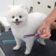 NOVOSACO 7 inch professional dog scissors set, 4-piece pet grooming scissors, straight, curved, thinning fur scissors for dogs, cats, rustproof
