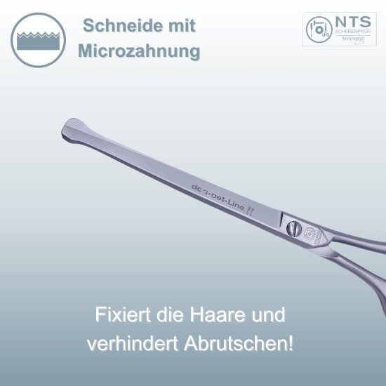 NTS-Solingen High Quality Dog Scissors / Fur Scissors 18 cm Long, Matte & Curved Design, Made of Rustproof Stainless Steel - Paw Scissors Dog Fur Scissors Dog Scissors with Safety Tip NTS-Solingen High Quality Dog Scissors / Fur Scissors 18 cm Long, Matte & Curved Design, Made of Rustproof Stainless Steel - Paw Scissors Dog Fur Scissors Dog Scissors with Safety Tip