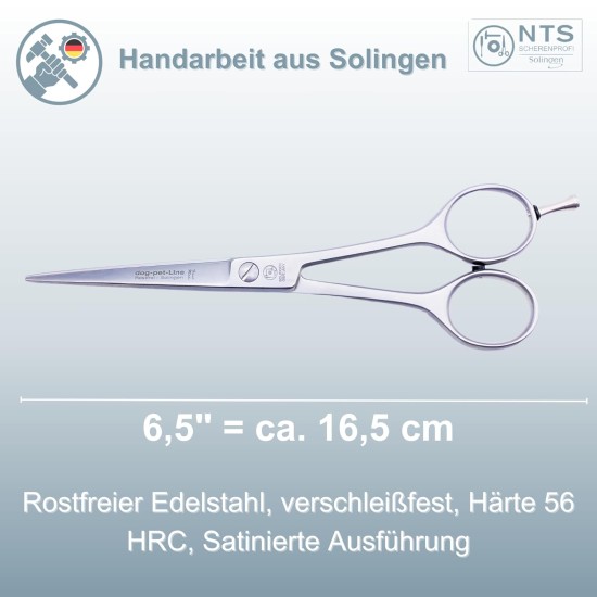 NTS-Solingen Premium Dog Scissors Livestock Shears Fur Scissors Mane Scissors 6.0 Inches to 9.0 Inches Rustproof 15-23 cm Made in Solingen Germany (6.5 Inches = Approx. 16.5 cm) NTS-Solingen Premium Dog Scissors Livestock Shears Fur Scissors Mane Scissors 6.0 Inches to 9.0 Inches Rustproof 15-23 cm Made in Solingen Germany (6.5 Inches = Approx. 16.5 cm)