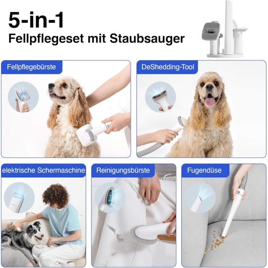 Neakasa P0 Pro Dog Clipper with Vacuum Cleaner, Professional Pet Care Set with 10,000 Pa Suction Power, Quiet Clipper for Dogs, Cats, Pet Hair Remover with 5 Care Tools Neakasa P0 Pro Dog Clipper with Vacuum Cleaner, Professional Pet Care Set with 10,000 Pa Suction Power, Quiet Clipper for Dogs, Cats, Pet Hair Remover with 5 Care Tools