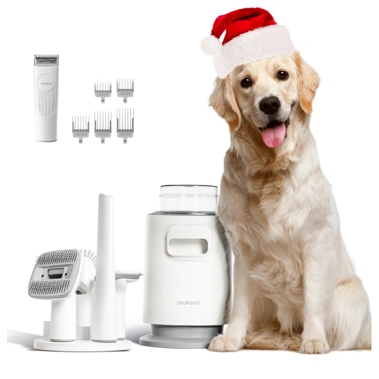 Neakasa P0 Pro Dog Clipper with Vacuum Cleaner, Professional Pet Care Set with 10,000 Pa Suction Power, Quiet Clipper for Dogs, Cats, Pet Hair Remover with 5 Care Tools Neakasa P0 Pro Dog Clipper with Vacuum Cleaner, Professional Pet Care Set with 10,000 Pa Suction Power, Quiet Clipper for Dogs, Cats, Pet Hair Remover with 5 Care Tools