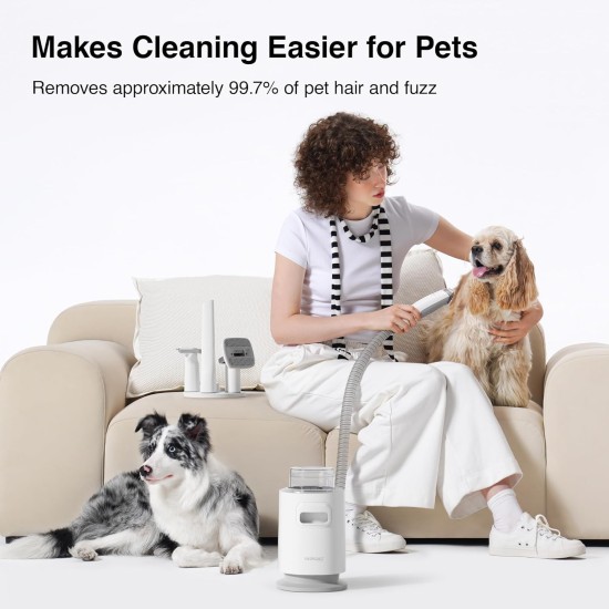 Neakasa P0 Pro Dog Clipper with Vacuum Cleaner, Professional Pet Care Set with 10,000 Pa Suction Power, Quiet Clipper for Dogs, Cats, Pet Hair Remover with 5 Care Tools Neakasa P0 Pro Dog Clipper with Vacuum Cleaner, Professional Pet Care Set with 10,000 Pa Suction Power, Quiet Clipper for Dogs, Cats, Pet Hair Remover with 5 Care Tools