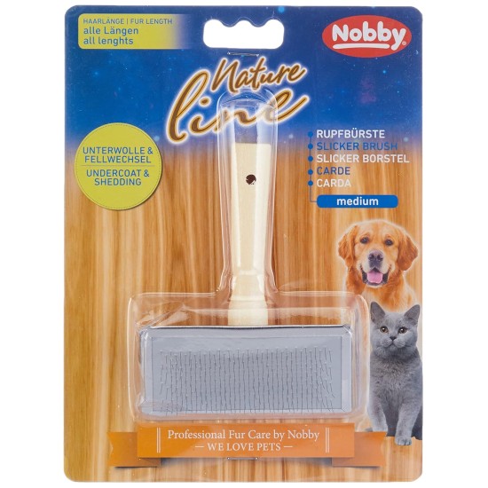 Nobby Nature Line Slicker Brush, Extra large, 12 x 7.5 cm Nobby Nature Line Slicker Brush, Extra large, 12 x 7.5 cm