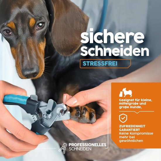 PORTENTUM Nail Scissors for Dogs and Cat Nail Clippers with Nail File Stainless Steel Claw Pliers High Quality Cutter for Pets Nail Clippers Large with Safety Protection 6 Inches PORTENTUM Nail Scissors for Dogs and Cat Nail Clippers with Nail File Stainless Steel Claw Pliers High Quality Cutter for Pets Nail Clippers Large with Safety Protection 6 Inches