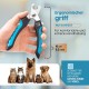 PORTENTUM Nail Scissors for Dogs and Cat Nail Clippers with Nail File Stainless Steel Claw Pliers High Quality Cutter for Pets Nail Clippers Large with Safety Protection 6 Inches PORTENTUM Nail Scissors for Dogs and Cat Nail Clippers with Nail File Stainless Steel Claw Pliers High Quality Cutter for Pets Nail Clippers Large with Safety Protection 6 Inches